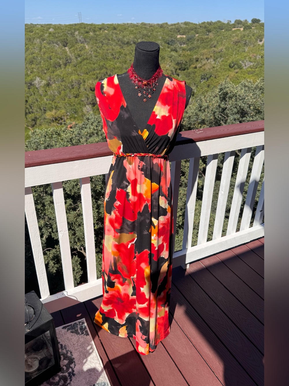 Grace Elements Sleeveless Floral Maxi Dress